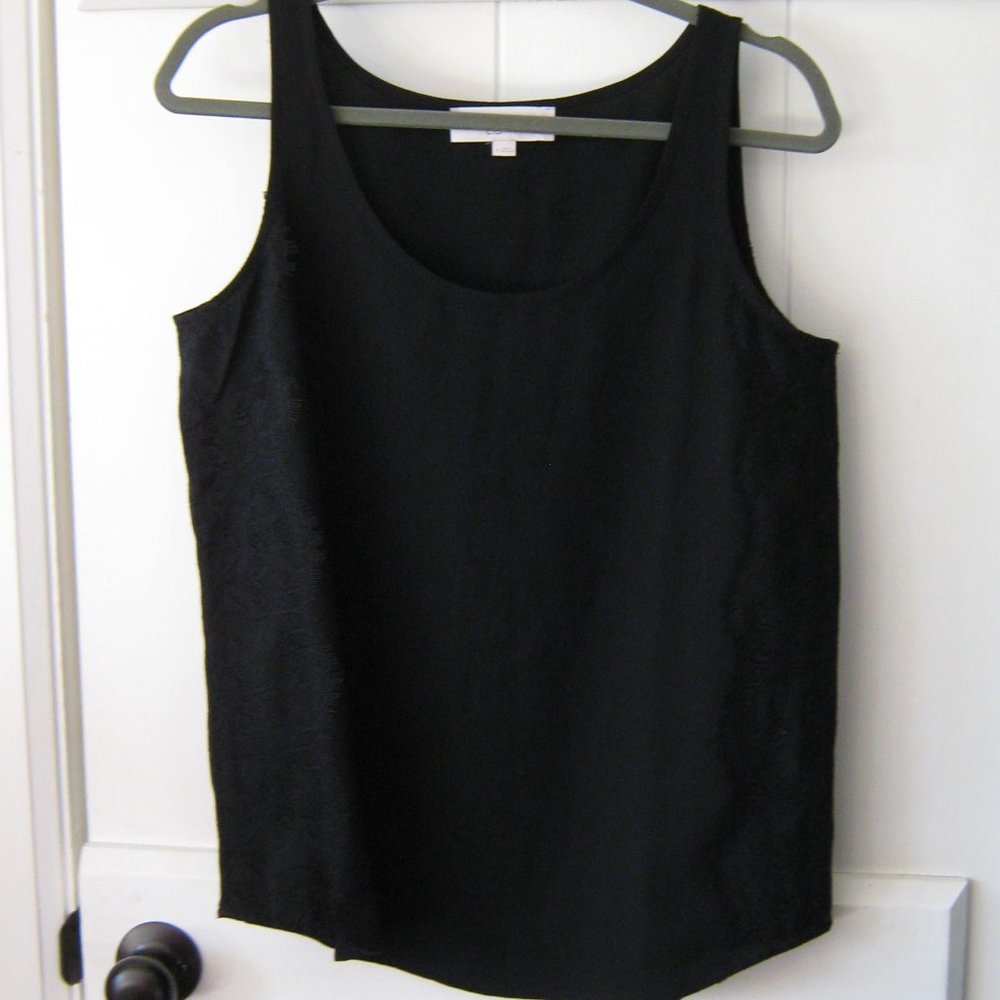 LOFT Black Sleeveless Blouse